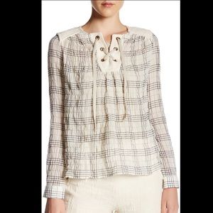 Paul & Joe ‘Ipanema’ Lace Up Blouse